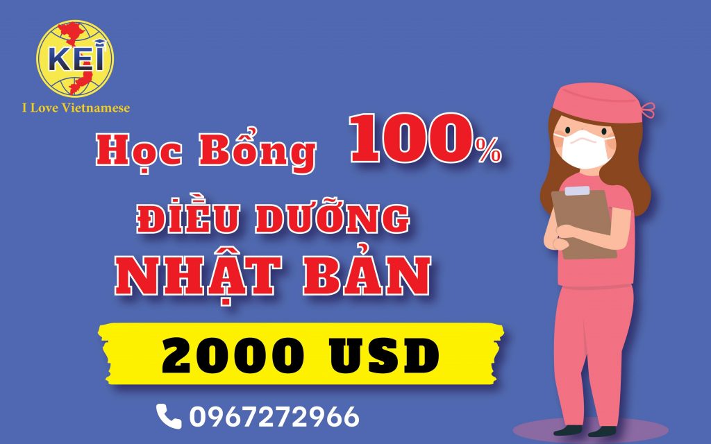 Học bổng điều dưỡng 100% Hiroshima