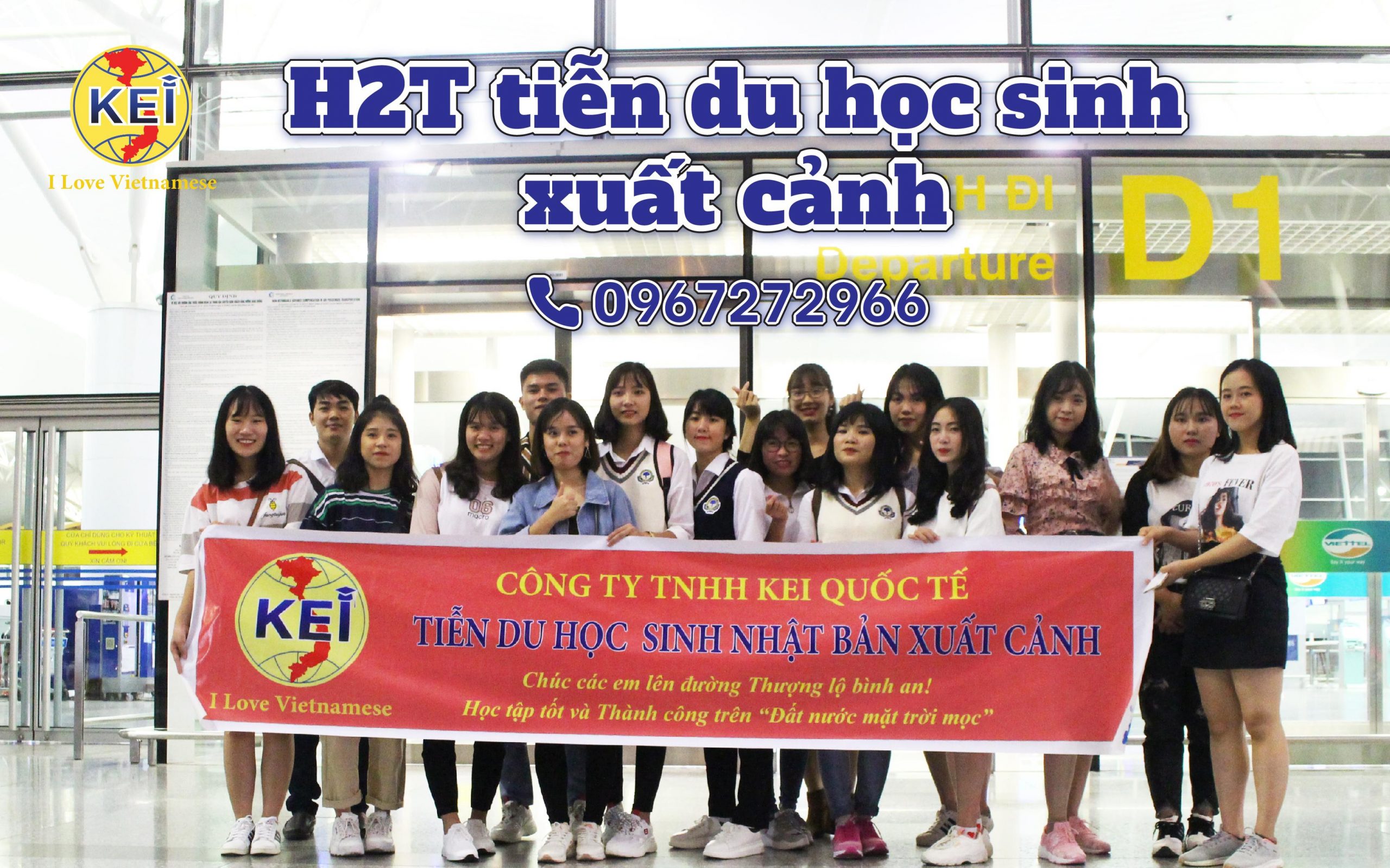 Tiễn học sinh H2T xuất cảnh