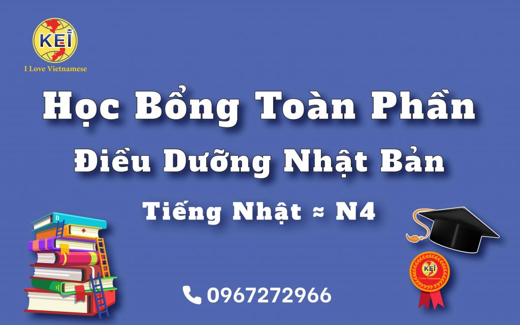 Học bổng toàn phần du học điều dưỡng Nhật